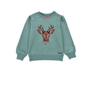 Sweatshirt ´Hirsch´ green