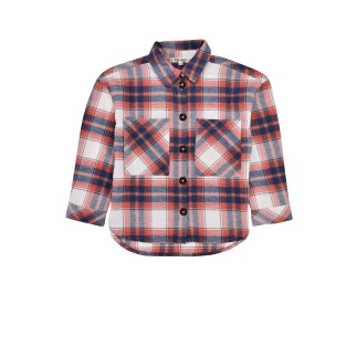 Flanell Hemd kariert check navy/red