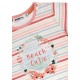 T-Shirt geringelt halbarm ´Beach cutie´ stripe flamingo
